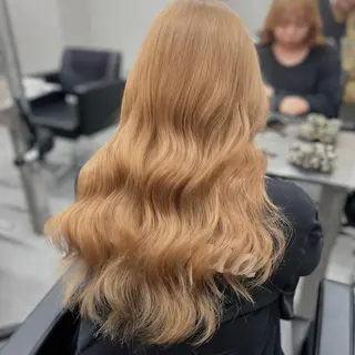 セミロング カラー もも なのヘアスタイル