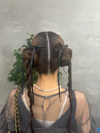 ヘアアレンジ ✨透明感艶カラー ✨💍Yuri💍のヘアスタイル
