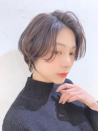 ショート カラー 仙台Ｉ韓国レイヤー Ｉ髪質改善Ｉ伊藤拓海のヘアスタイル