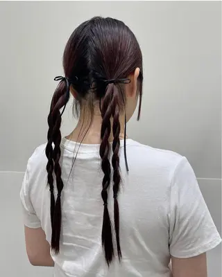 ヘアアレンジ ❤︎︎韓国ヘア❤︎︎ 𝑺𝒉𝒊𝒉𝒐のヘアスタイル