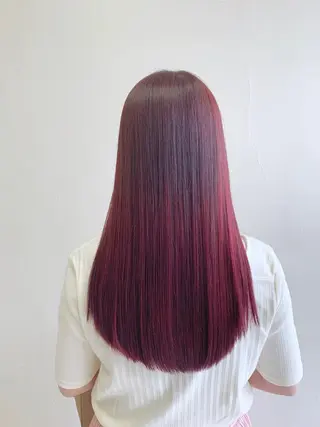 セミロング カラー カラー特化型美容師 保住のヘアスタイル