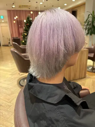 メンズ 🫧✨️‪榎宮秀 透明感 ハイトーンのヘアスタイル