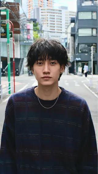パーマ メンズ シャドウパーマ 特化うえちりくのヘアスタイル