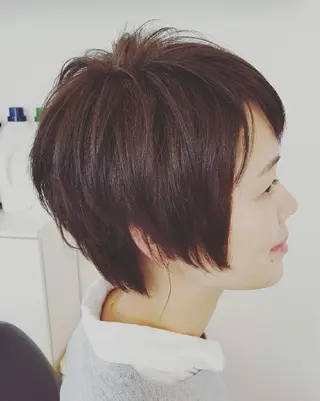 ショート カラー spa hair ark 富井直美のヘアスタイル