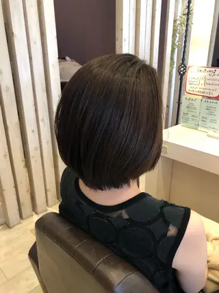 ミディアム パーマ 東恩納 誠のヘアスタイル