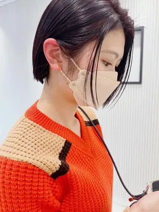 ショート mayu🤍 透明感カラーのヘアスタイル