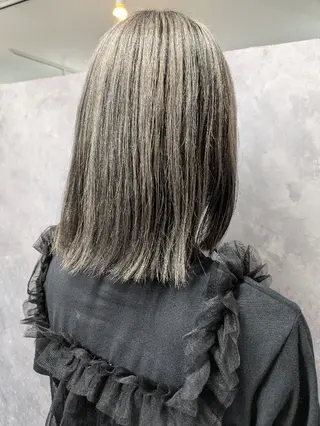 ミディアム 佐藤 璃咲のヘアスタイル