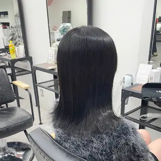 セミロング カラー パーマ ヘアアレンジ メンズ mona/ ストレートスタイル✨のヘアスタイル