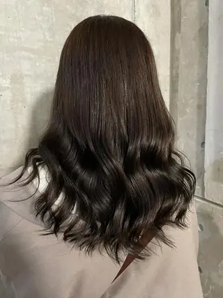 ロング カラー ヘアアレンジ 縮毛矯正/髪質改善/ ブリーチ毛/木元渓太のヘアスタイル