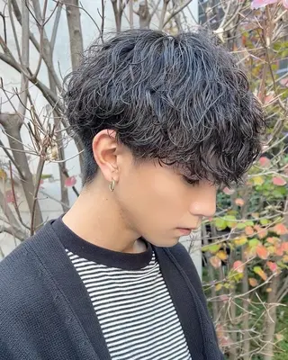 パーマ メンズ 髪質改善アンジュール ひかりのヘアスタイル