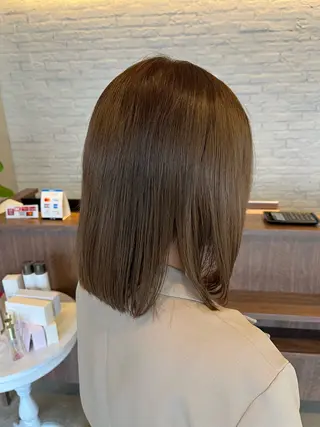 ミディアム カラー 艶カラー⏳ブリーチ Natsukiのヘアスタイル