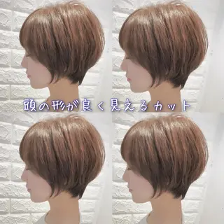 ショート カラー 大人女性ショート専門 tomodaのヘアスタイル