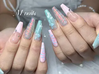 ネイル M 🌷Nail 長さだし専門店のネイルデザイン