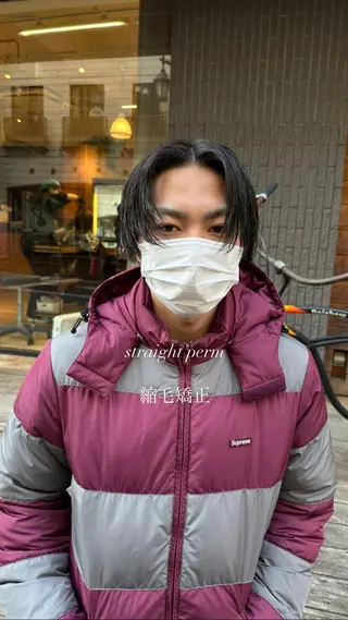 ショート パーマ メンズ パーマ職人 渡邊 優雅のヘアスタイル