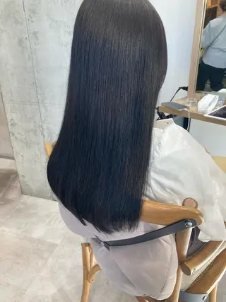 ロング ✨色持ちの良い艶 カラー✨蟹江真世のヘアスタイル