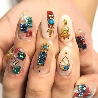 ネイル 渋谷/チップ長さ出し 👑アプレgel-xのネイルデザイン