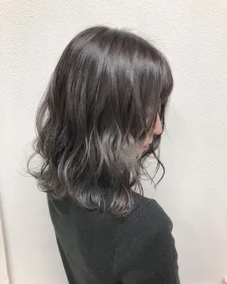 ミディアム カラー ヘアアレンジ GiseL天神カラー 髪質改善/ブリーチのヘアスタイル