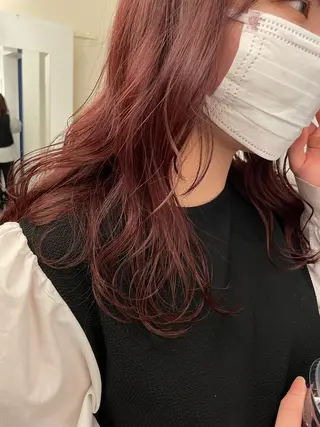 セミロング カラー 新宿ブリーチ カラー美容師YUGOのヘアスタイル