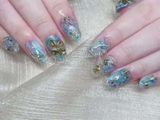 ミディアム Quick Sukarupuのネイルデザイン