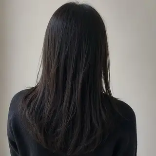 ロング 縮毛矯正/レイヤー/ 前髪カット/おばかんのヘアスタイル