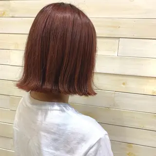 カラー 黒田瀬奈/ボブ まろやかベージュのヘアスタイル