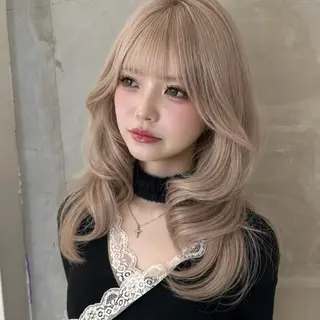ロング カラー ヘアアレンジ 透明感カラー🎀艶髪 Anju/渋谷🎀のヘアスタイル