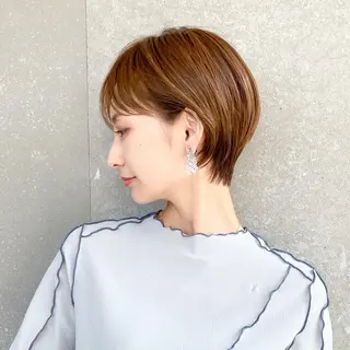 ショート カラー 似合わせ/小顔カット 🔷山方直也のヘアスタイル