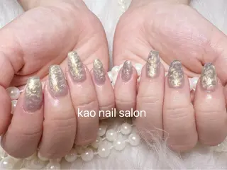 ネイル kao nail マグネット/長さだしのネイルデザイン