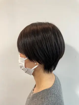 ショート カラー ショート ボブ✂︎ 髙梨 遥のヘアスタイル