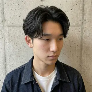 ショート パーマ メンズ men'sモテ 髪🫧シオンのヘアスタイル