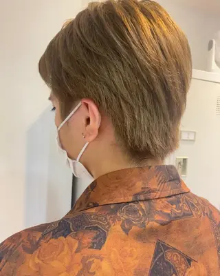 ロング カラー パーマ ヘアアレンジ メンズ アイブロウ MOE /Zina横浜2ndのヘアスタイル