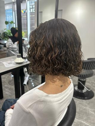 ミディアム パーマ パーマ全般特化🍐 /守岡🍐のヘアスタイル