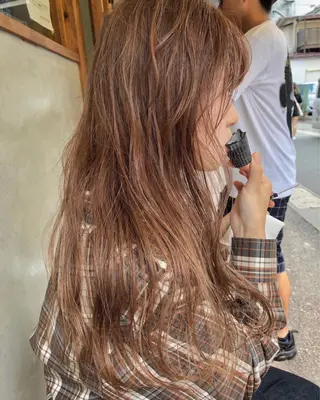 ロング カラー Pia ツボイ ケイタのヘアスタイル