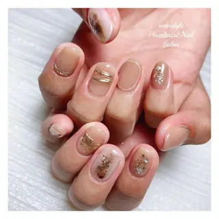 ミディアム ネイル 🐾enen style 🐾のネイルデザイン
