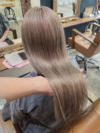 カラー 翔斗ブリーチなし🫧 で叶う透明感カラーのヘアスタイル