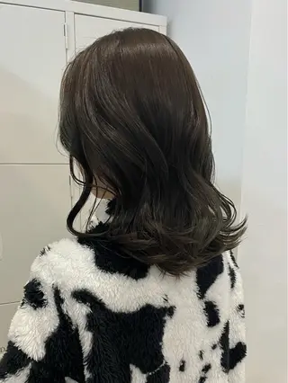 セミロング カラー 𝒀𝒖𝒊𝒏𝒂 梅田/透明感カラーのヘアスタイル