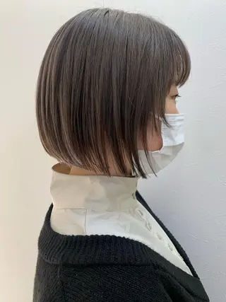 ショート カラー hubhair レイヤー/透明感のヘアスタイル
