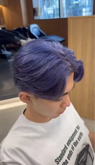 ショート カラー パーマ ヘアアレンジ メンズ キッズ 波巻き/シャドウ/ 特化 福田朝輝のヘアスタイル
