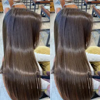 ロング 美髪矯正透明感カラー 江川　和輝のヘアスタイル
