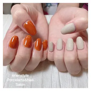 ミディアム ネイル 🐾enen style 🐾のネイルデザイン