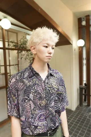 ショート カラー つくばUtooe's 副店長 寺沢颯のヘアスタイル