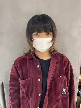 ミディアム ウルフ レイヤー パーマ🪐MANAのヘアスタイル