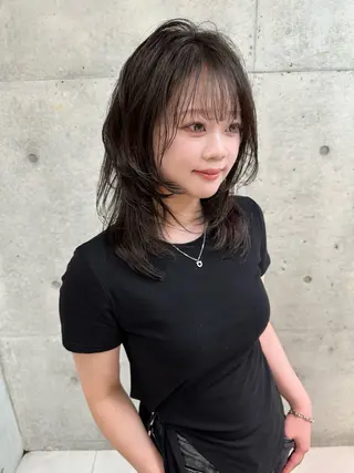 ミディアム カラー 《髪質改善✖️オリー ブ🧸》小嶋拓也のヘアスタイル