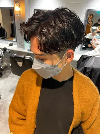 ミディアム パーマ メンズ メンズ専門　店長 大澤幸平のヘアスタイル