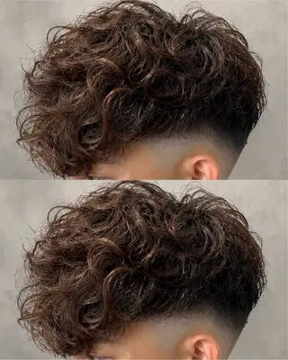 パーマ メンズ 安部 真弘のヘアスタイル