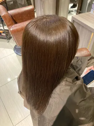 セミロング カラー カラーモデル/ つくば市みどりののヘアスタイル