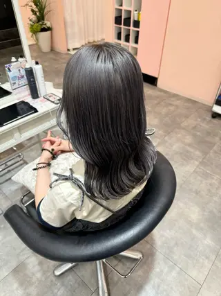 カラー 艶カラー/ヘアセット /momo🎀のヘアスタイル