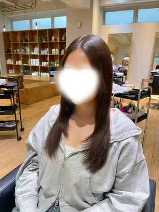 セミロング カラー パーマ レイヤー/縮毛矯正 🪄chihiroのヘアスタイル