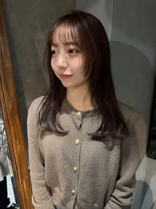 セミロング カラー パーマ ヘアアレンジ メンズ 心斎橋美容室 Junのヘアスタイル