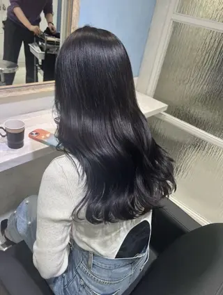 カラー 透明感ツヤカラー/ ゆうな💙のヘアスタイル